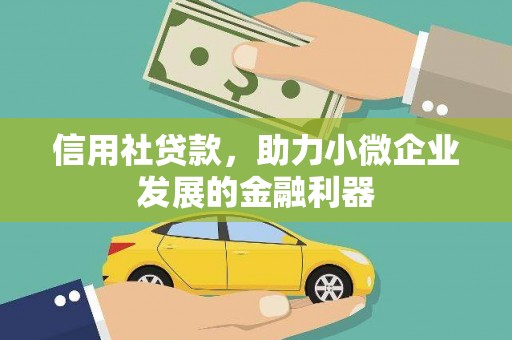 鄂托克前旗信用社贷款，助力小微企业发展的金融利器
