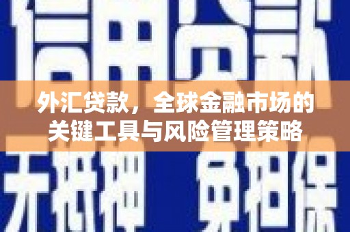 鄂托克前旗外汇贷款，全球金融市场的关键工具与风险管理策略